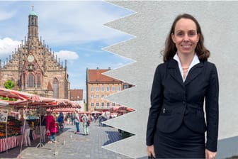 Nürnbergs Wirtschaftsreferentin und die Händler auf dem Hauptmarkt: Hinter den Kulissen scheint die Stimmung zu kochen (Archivbilder).