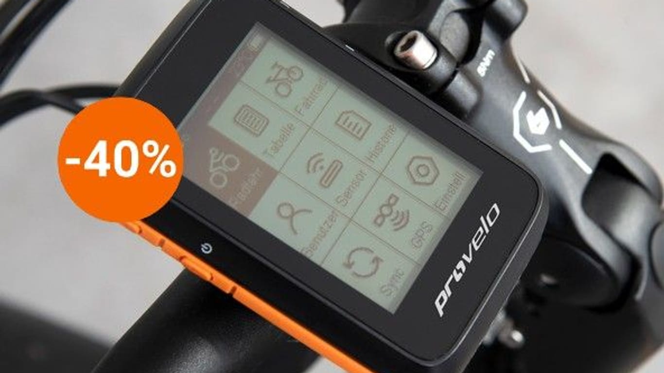 Dieser GPS-Fahrradcomputer von Provelo ist im Aldi-Onlineshop aktuell radikal reduziert.