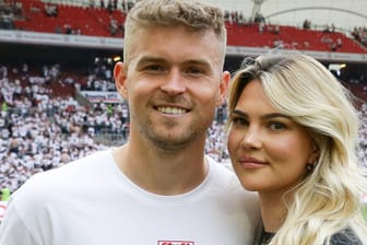 Maximilian Mittelstädt mit seiner Freundin Lea Prinz: Mit dem Wechsel zum VfB Stuttgart lernten sie sich kennen.