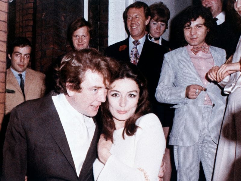 Anouk Aimée und Albert Finney: Hier nach ihrer standesamtlichen Hochzeit im August 1970 in London.