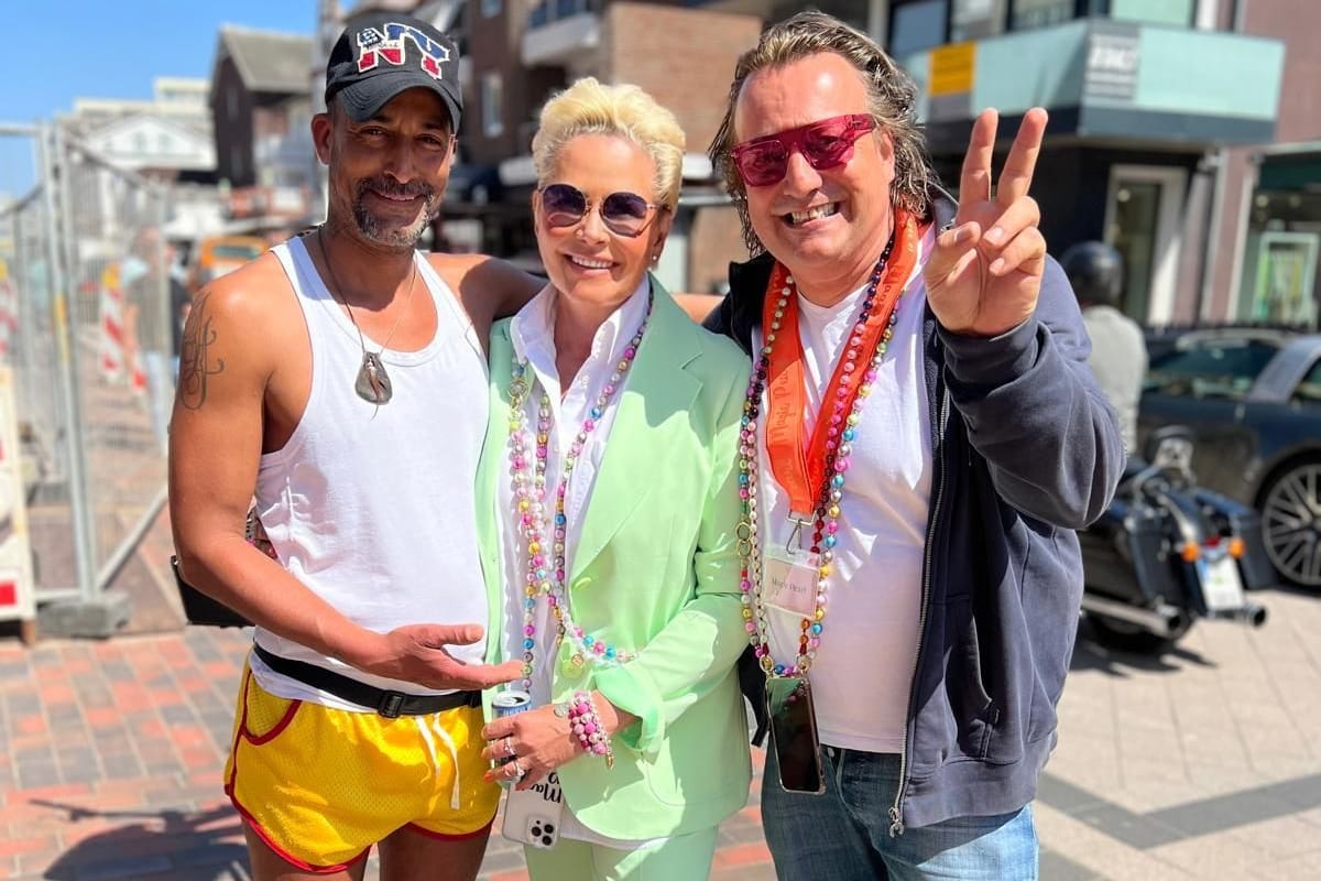 Mark Medlock, Claudia Effenberg, und Alexander Scharmberg: Das Foto entstand bei einem Workshop von Magic Pearl auf Sylt.