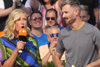 Andrea Kiewel und Jochen Schropp: Die beiden führten am Sonntag gemeinsam durch den "ZDF-Fernsehgarten".