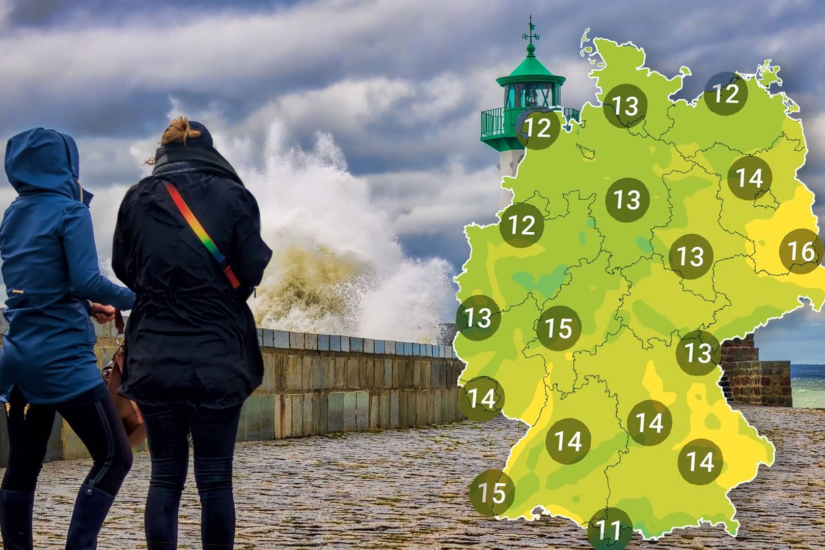 Wetterlage in Deutschland