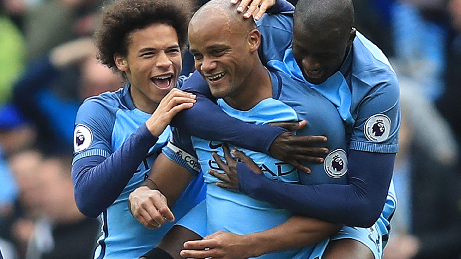 Vincent Kompany und Leroy Sané