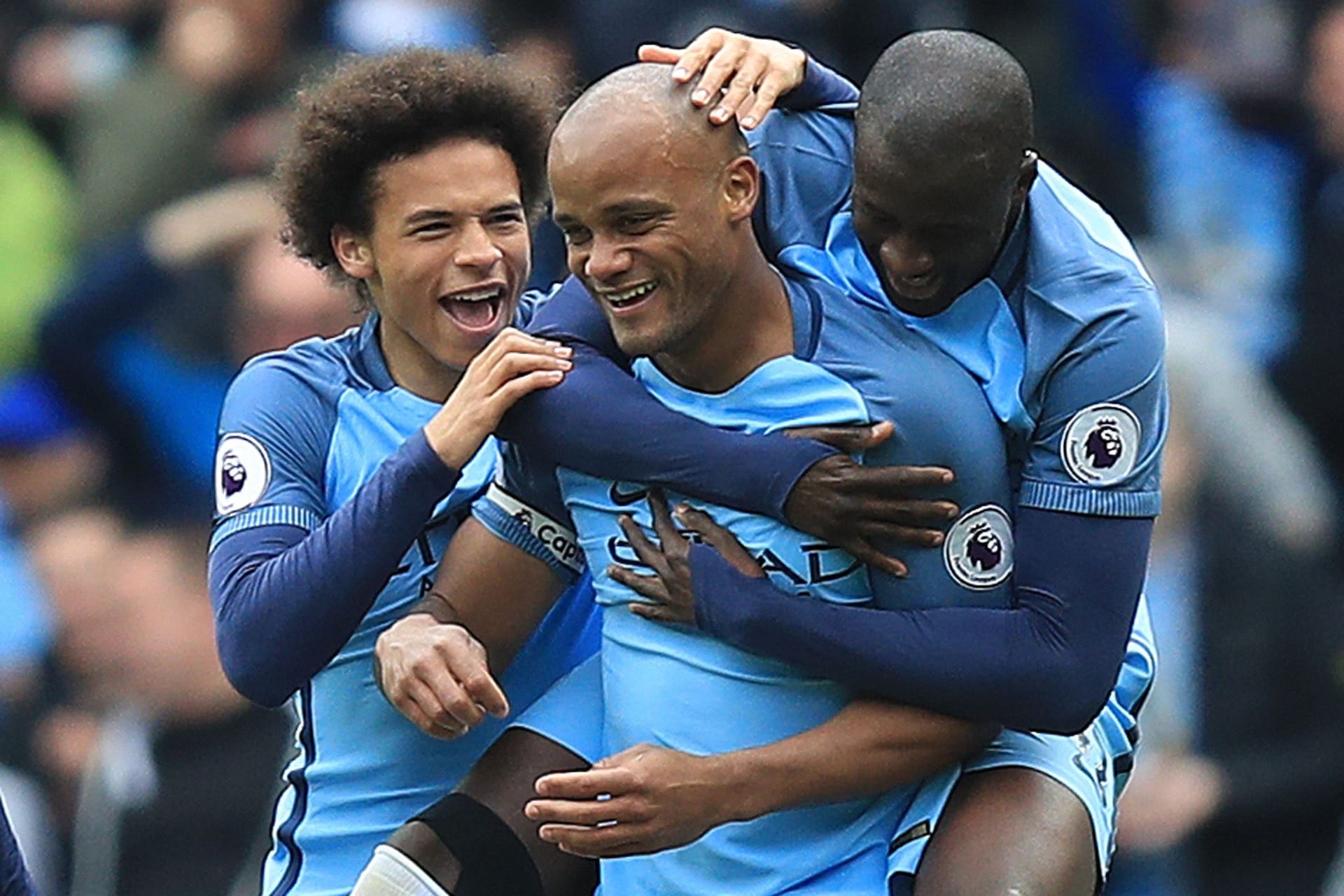 Vincent Kompany und Leroy Sané