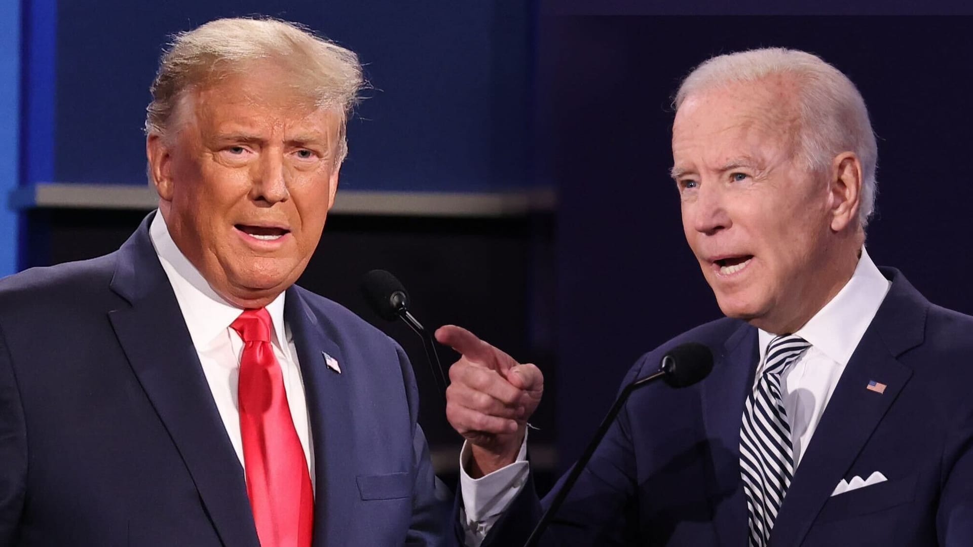 Trump und Biden: Das Duell wird auch in Deutschland übertragen.