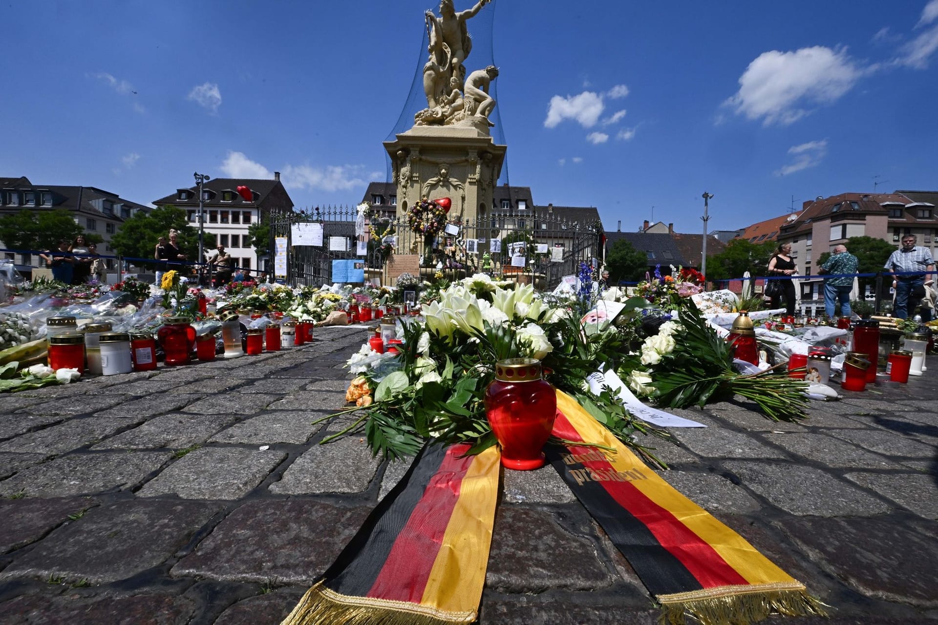 Nach der Messerattacke in Mannheim - Gedenken