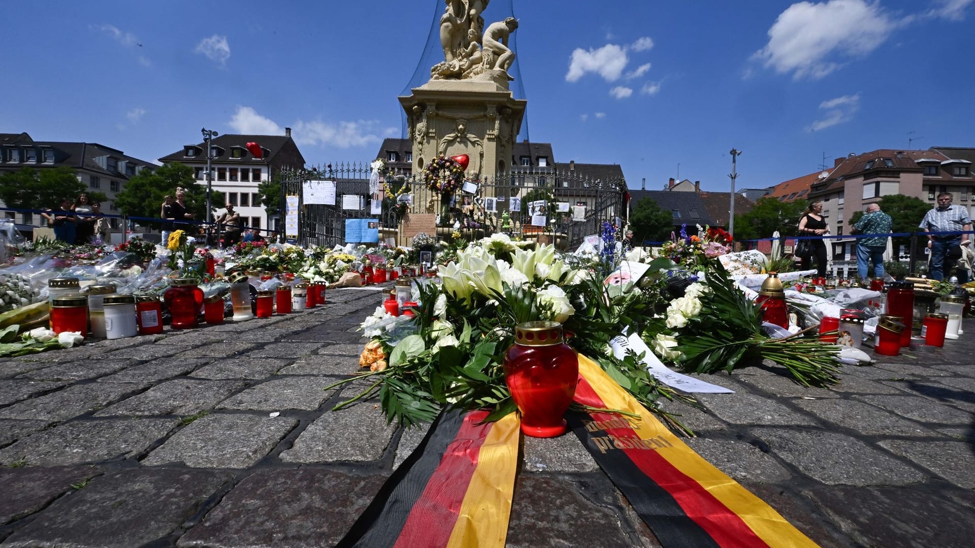 Nach der Messerattacke in Mannheim - Gedenken