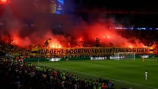 Stadion flammt auf: BVB-Fans mit Pyro-Show