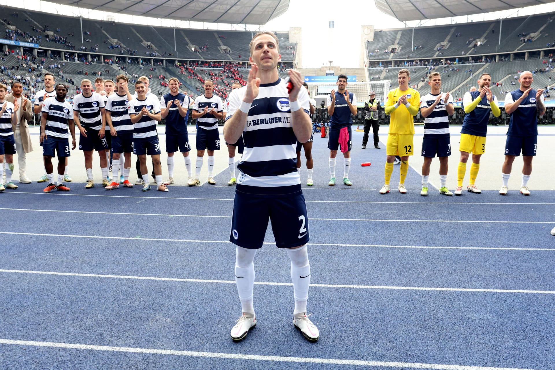 2. Bundesliga: Hertha BSC vs. 1.FC Kaiserslautern im Berliner Olympiastadion.