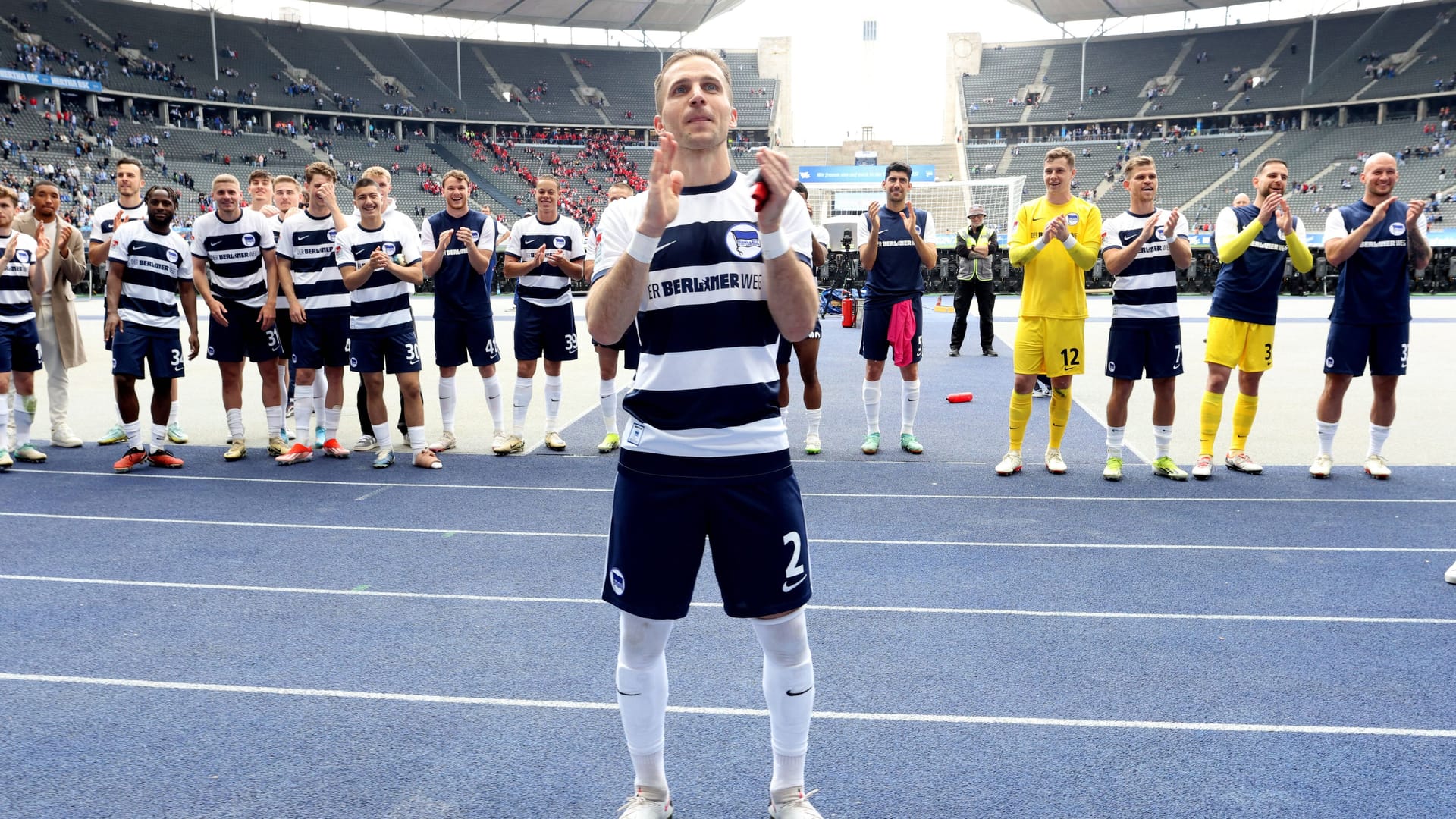 2. Bundesliga: Hertha BSC vs. 1.FC Kaiserslautern im Berliner Olympiastadion.