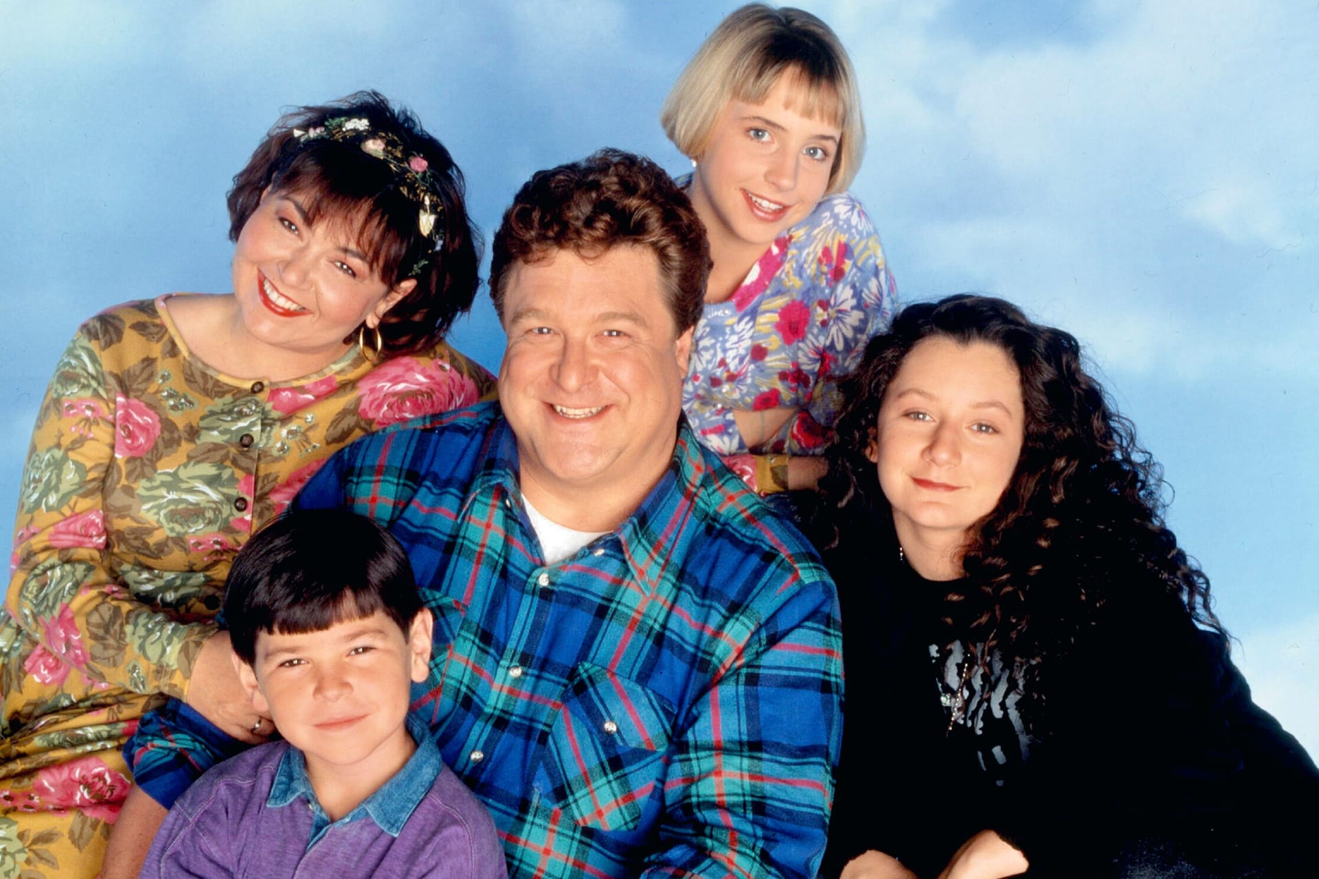 Die fünfköpfige Familie von "Roseanne".