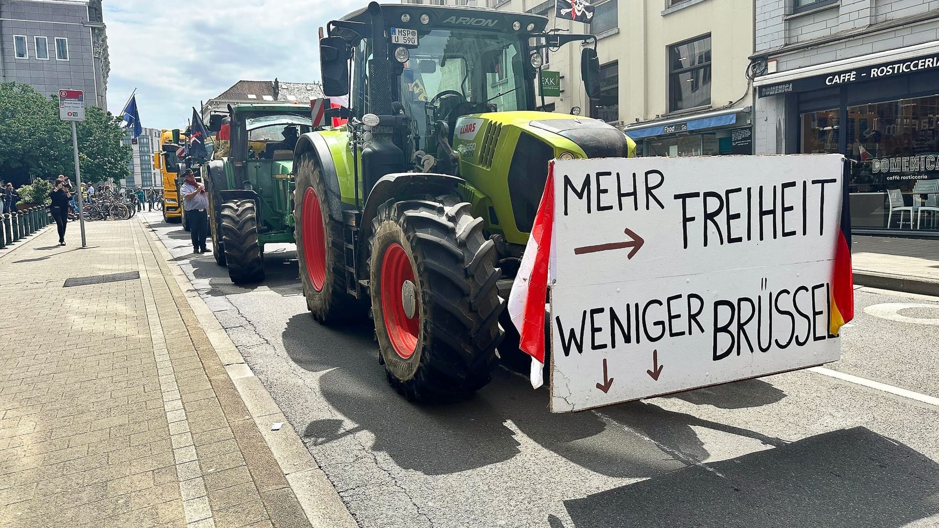 Demonstration von Bauern in Brüssel Demonstration von Bauern in Brüssel