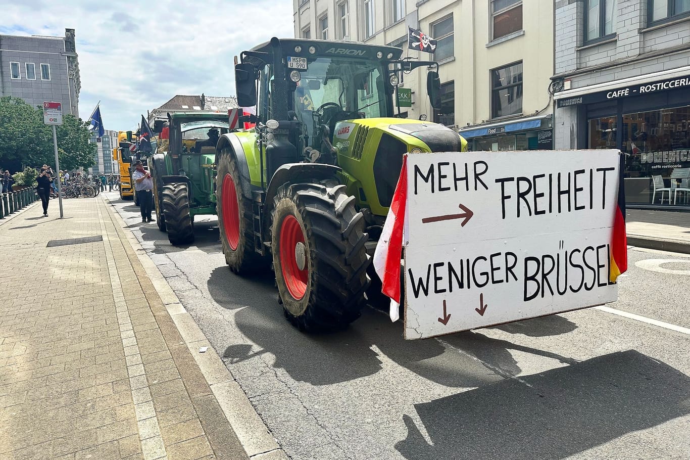 Demonstration von Bauern in Brüssel