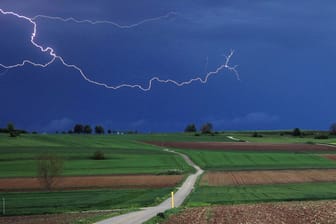 Gewitter über Baden-Württemberg