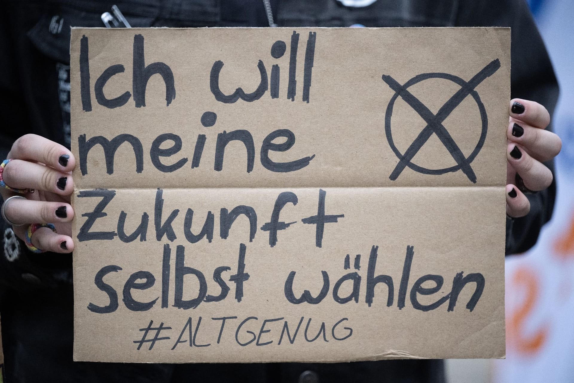 Demonstration für Wählen ab 16