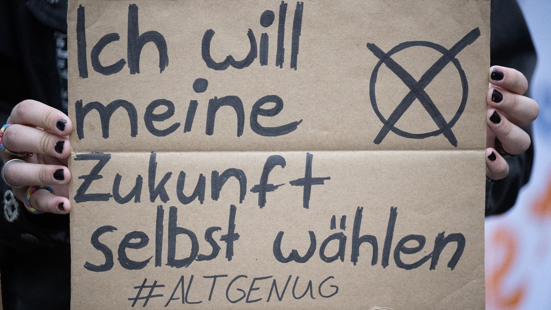 Demonstration für Wählen ab 16