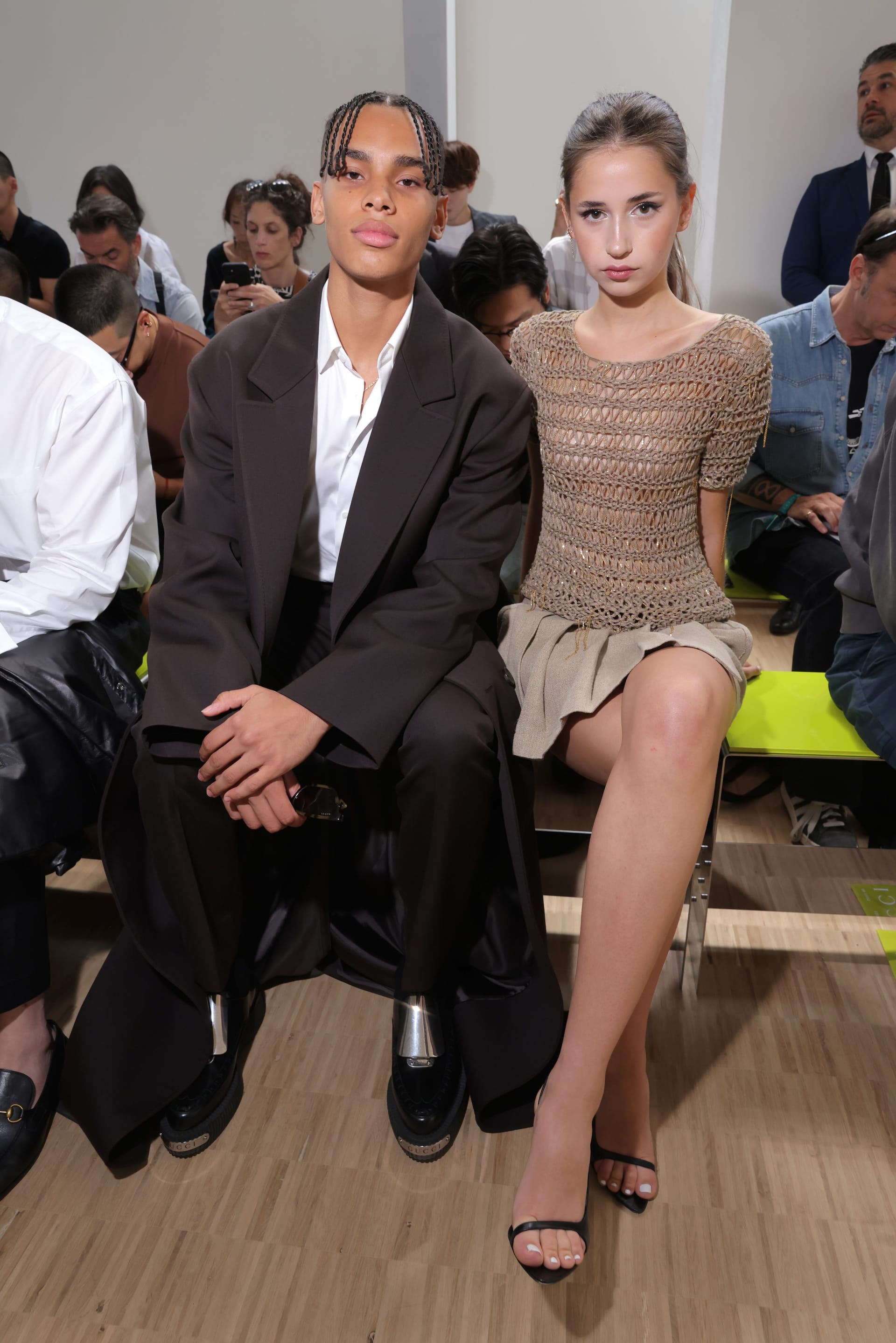 Alexandre Grimaldi und Savannah Hennessy bei der Fashion Show von Gucci.