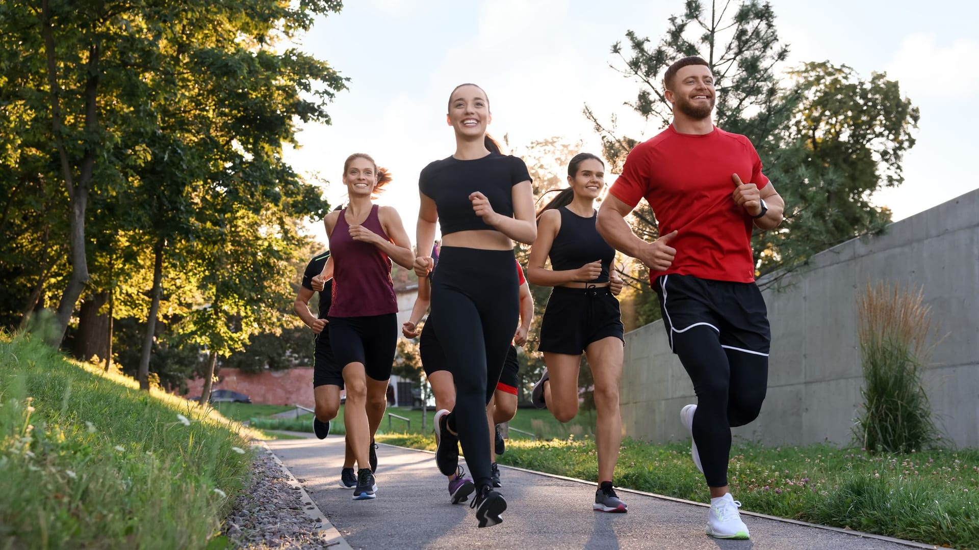 Gruppe von Joggern