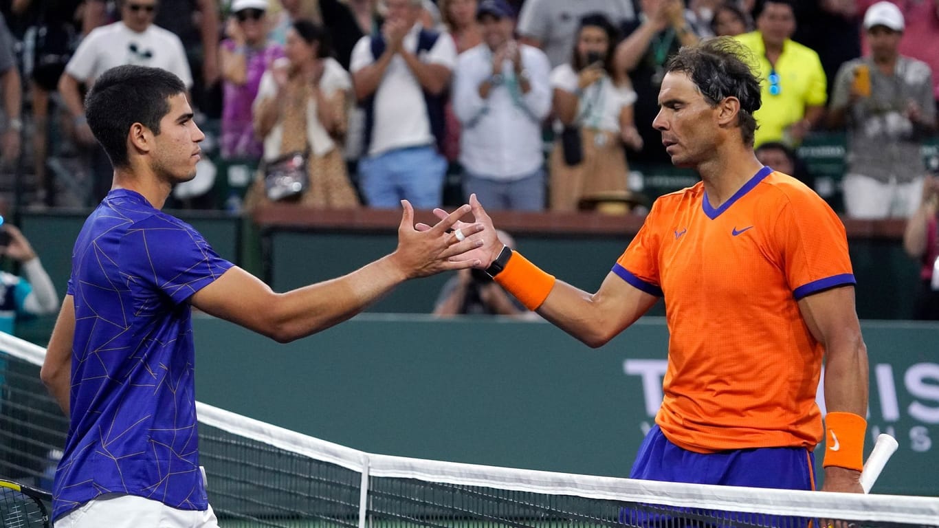 Carlos Alcaraz und Rafael Nadal