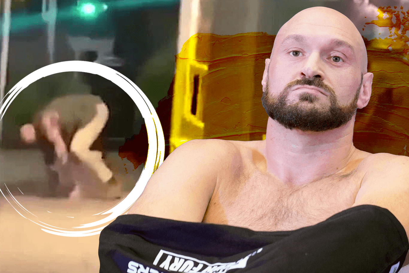 Fury nach Bar-Besuch: Ein Video zeigt, dass er sich nicht mehr auf den Beinen halten kann.