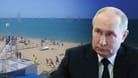 Kreml-Chef Wladimir Putin lässt auch weiterhin Urlauber auf die Krim reisen, obwohl die ukrainische Armee regelmäßig militärische Ziele auf der Halbinsel angreift.