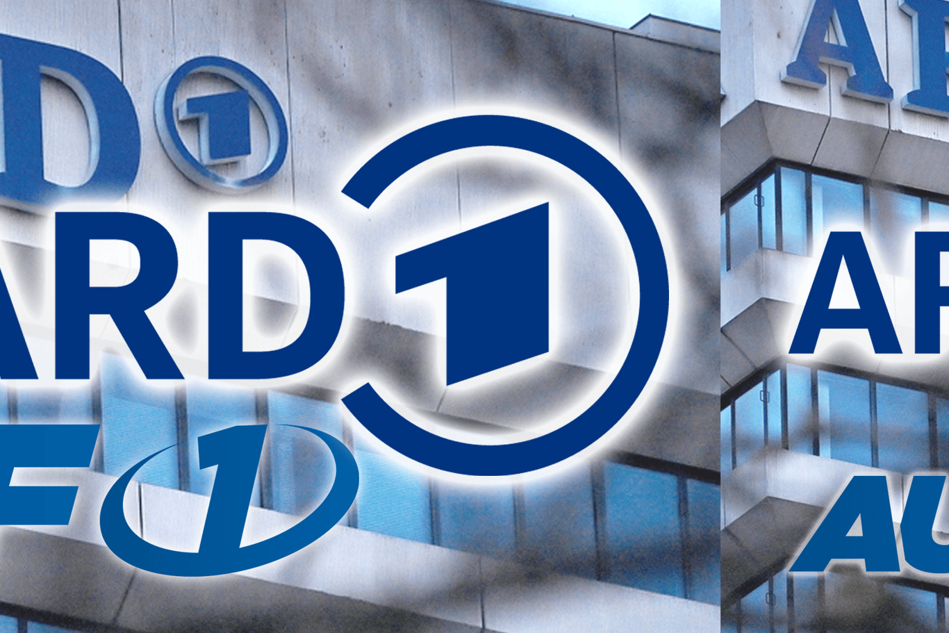 Logo: Das rechtsextreme Portal AUF1 aus Österreich will das alte Logo der ARD löschen lassen – um das eigene Logo davor zu bewahren.