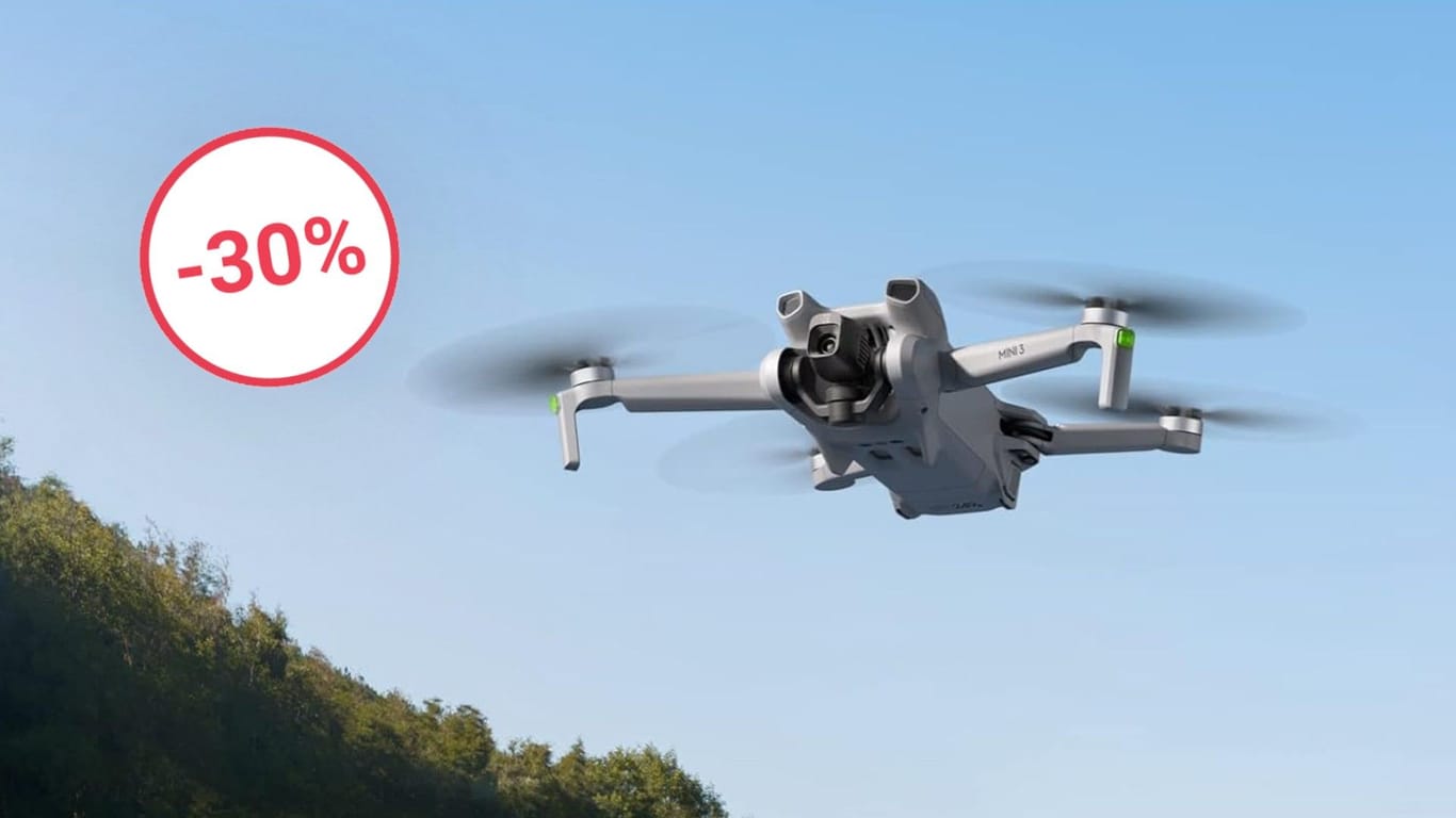 Flugspaß und 4K-Aufnahmen: Heute ist die DJI-Drohne Mini 3 so günstig wie noch nie im Angebot.