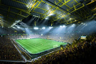 Der virtuelle Signal Iduna Park in Dortmund: Hier werden sechs EM-Spiele ausgetragen.