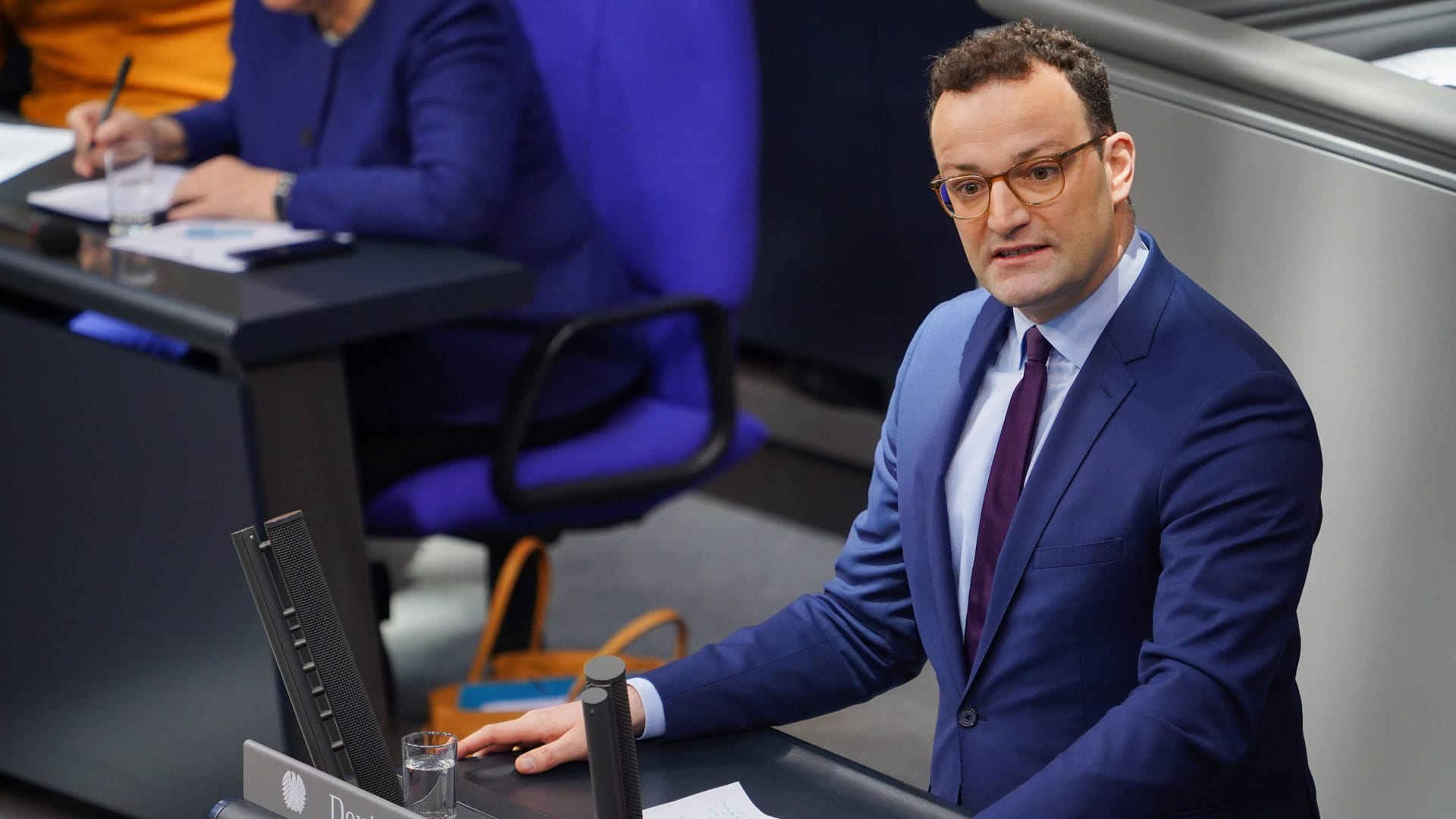 Jens Spahn im Januar 2020 im Bundestag: Der ehemalige Bundesgesundheitsminister sprach sich für eine Widerspruchslösung bei der Organspende aus.