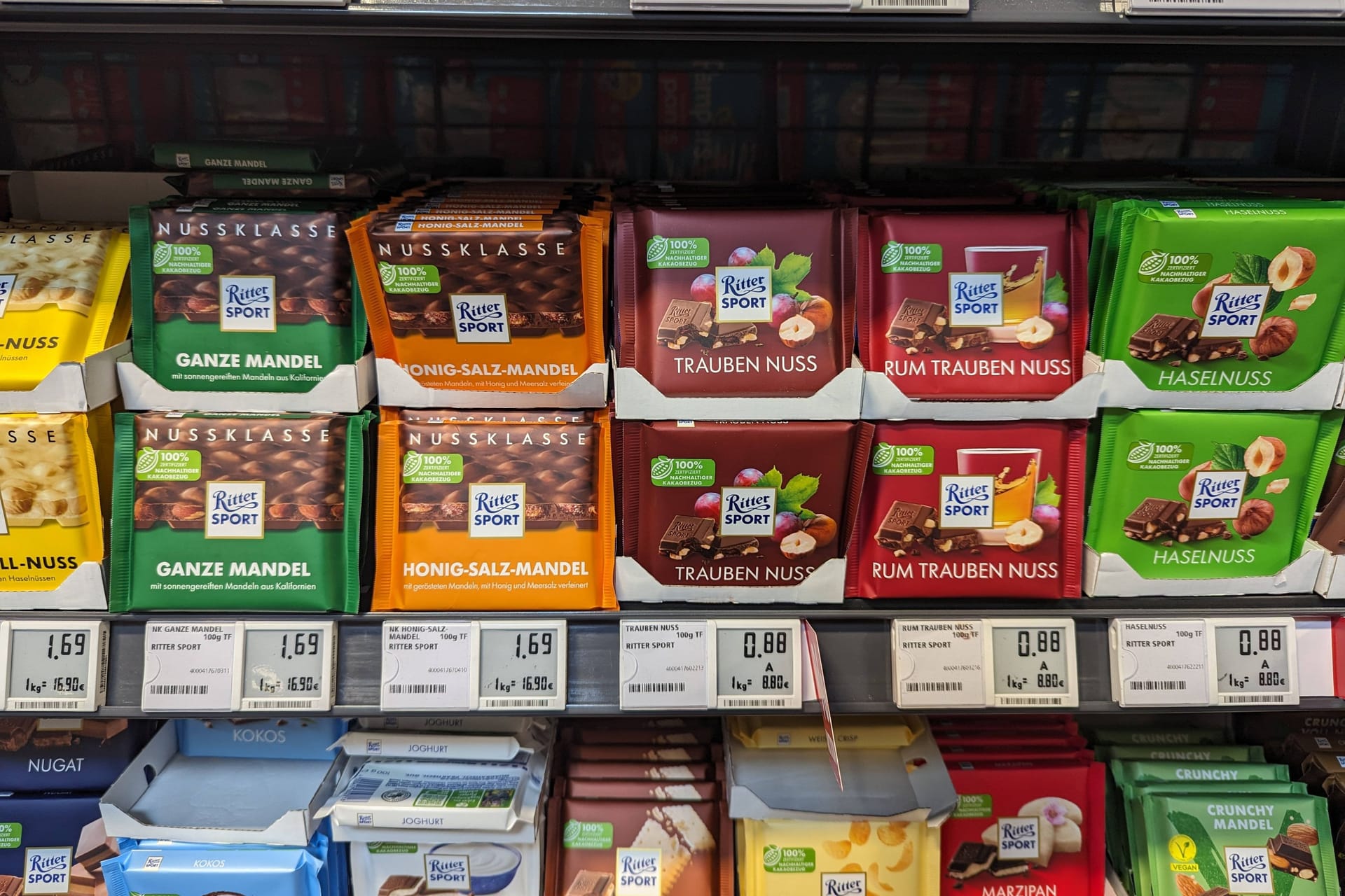 Schokolade: Ritter Sport kommt wieder in die Regale von Kaufland.