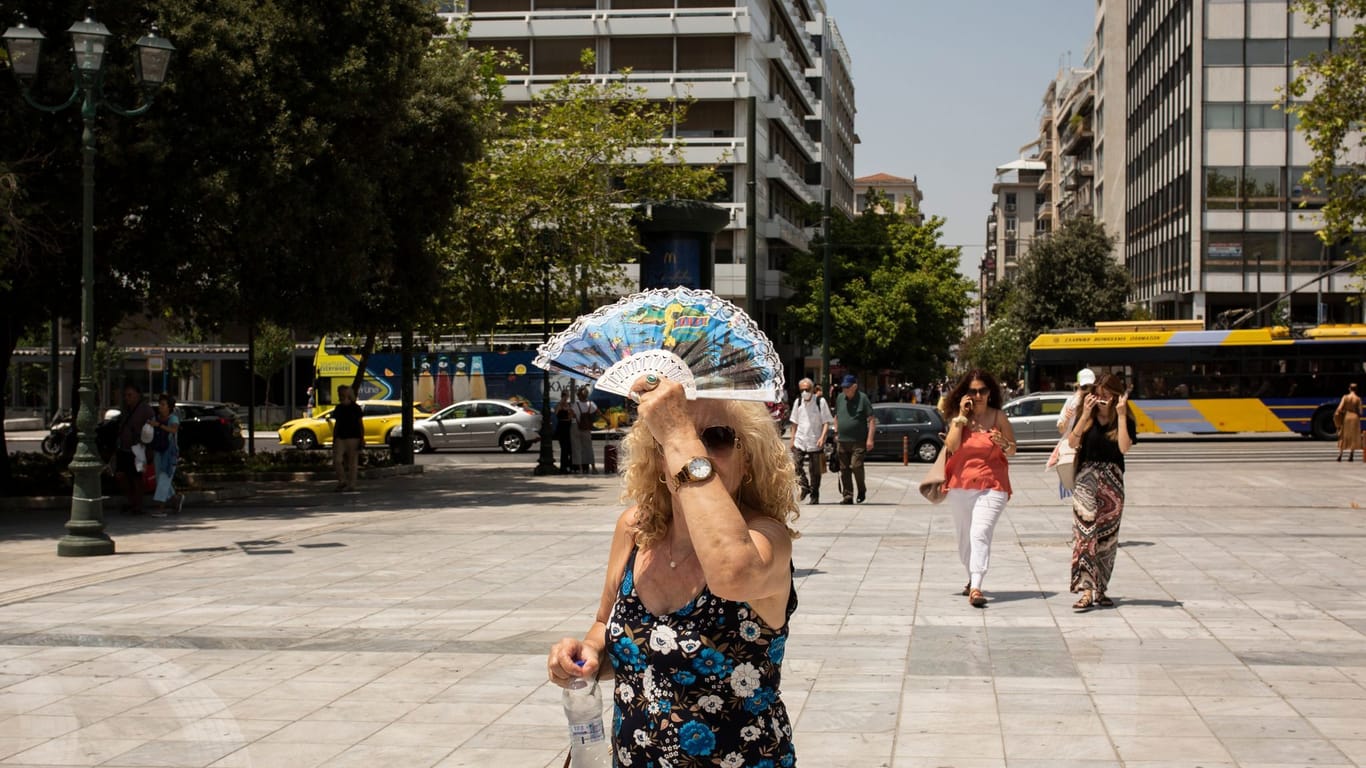 In Griechenland sorgt eine mehrtägige Hitzewelle für Temperaturen von örtlich bis zu 45 Grad. (Archivbild)