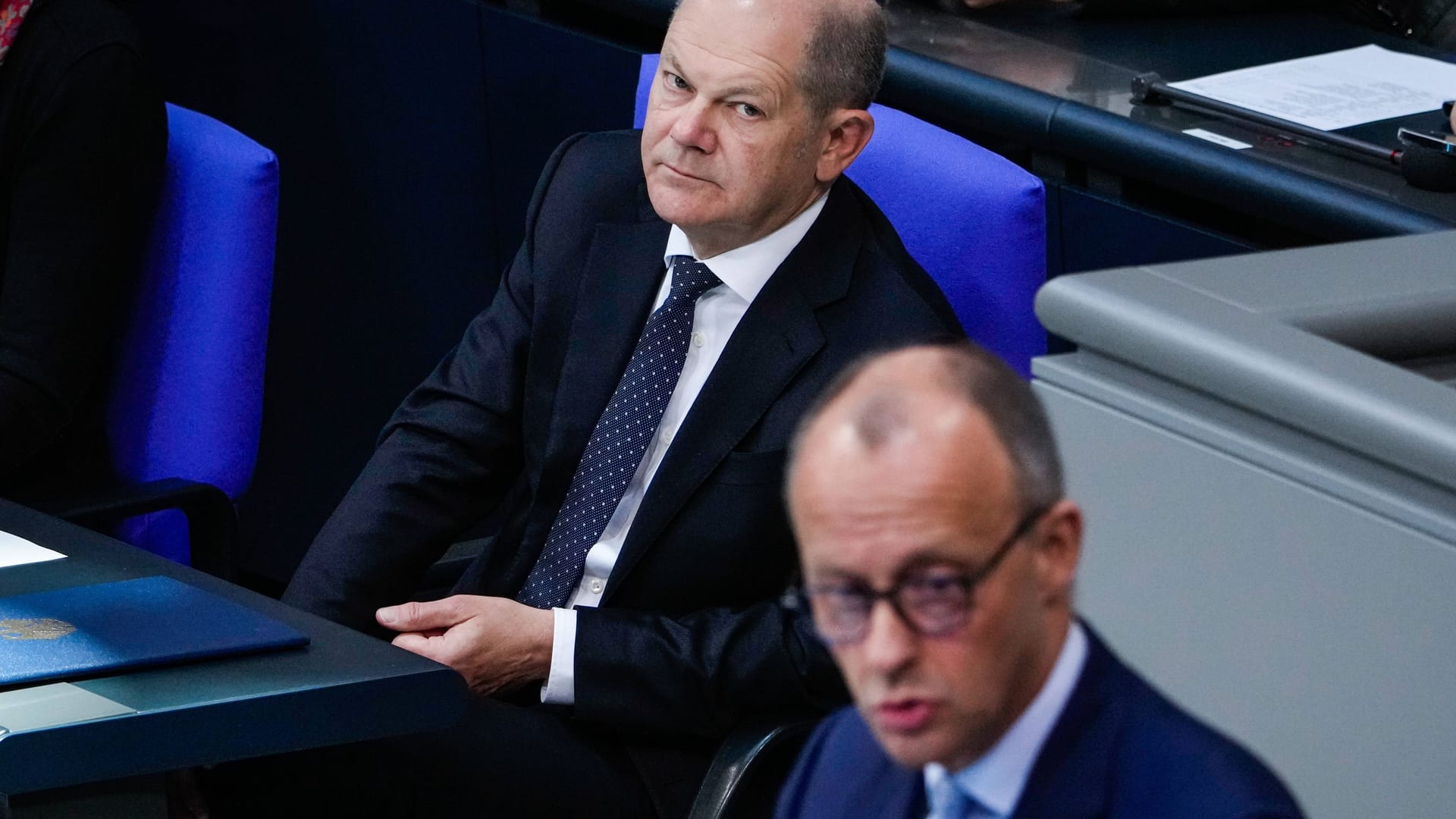 Olaf Scholz und Friedrich Merz: Der Kanzler und der Oppositionsführer lieferten sich über ARD und ZDF ein Fernduell.