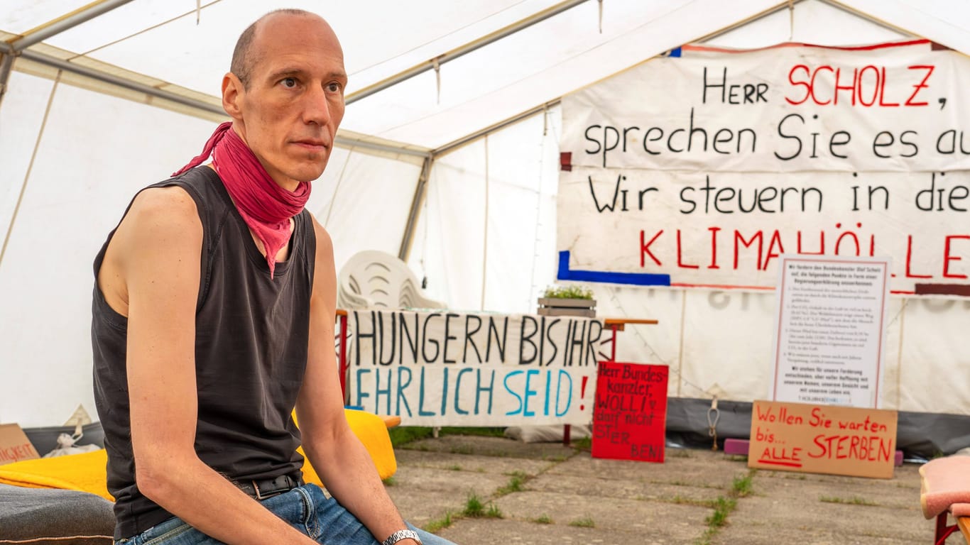 Klimaaktivist Wolfgang Metzeler-Kick (Archivbild): Er befindet sich seit dem 7. März im Hungerstreik.