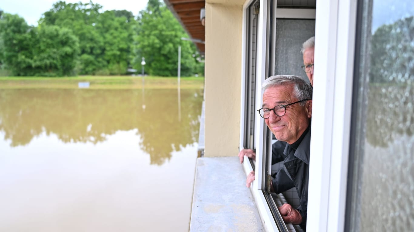 Hochwasser in Baden-Württemberg - Meckenbeuren