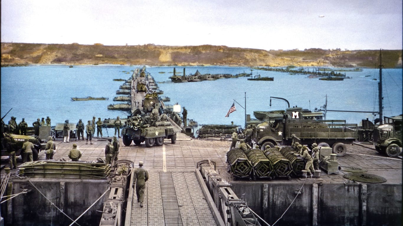 Amerikanische Truppen am D-Day 1944.