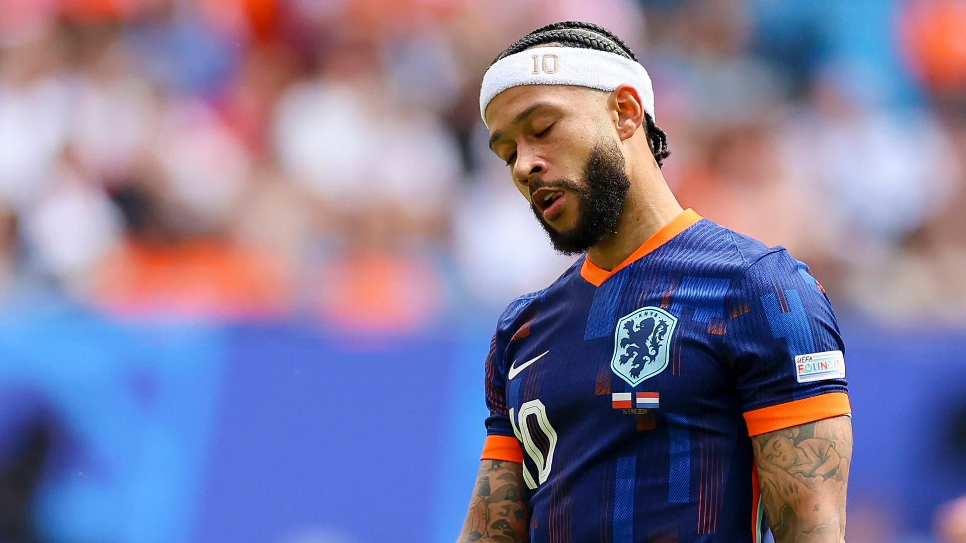 Memphis Depay: Er konnte bisher keinen Treffer in der laufenden EM beisteuern.