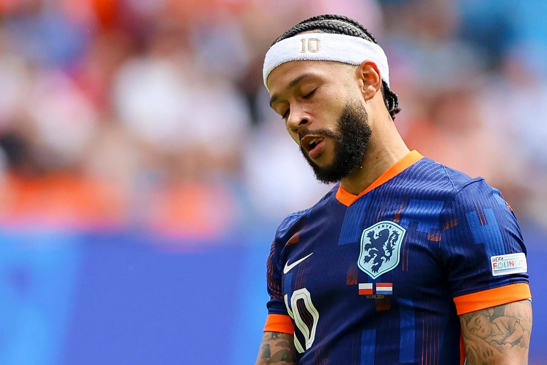 Memphis Depay: Er konnte bisher keinen Treffer in der laufenden EM beisteuern.