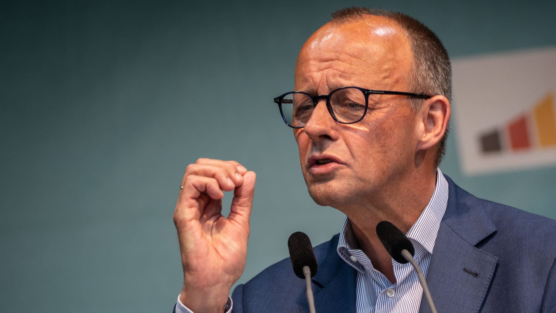 CDU-Chef Friedrich Merz (Archivbild) legte sich bei "Illner" mit Wirtschaftsminister Robert Habeck an.