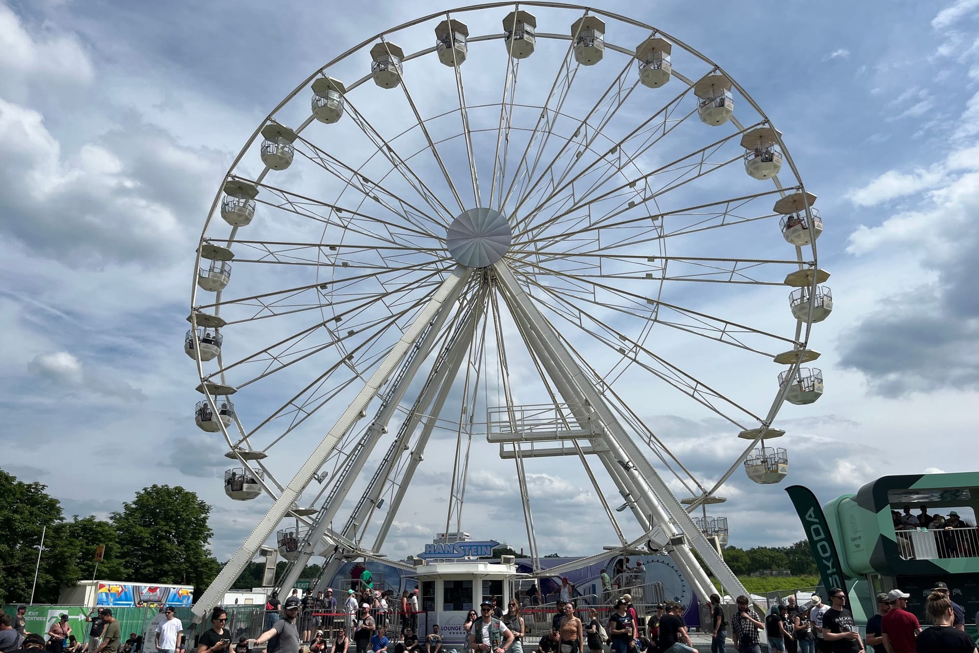 Das Riesenrad auf dem Rock-im-Park-Gelände.