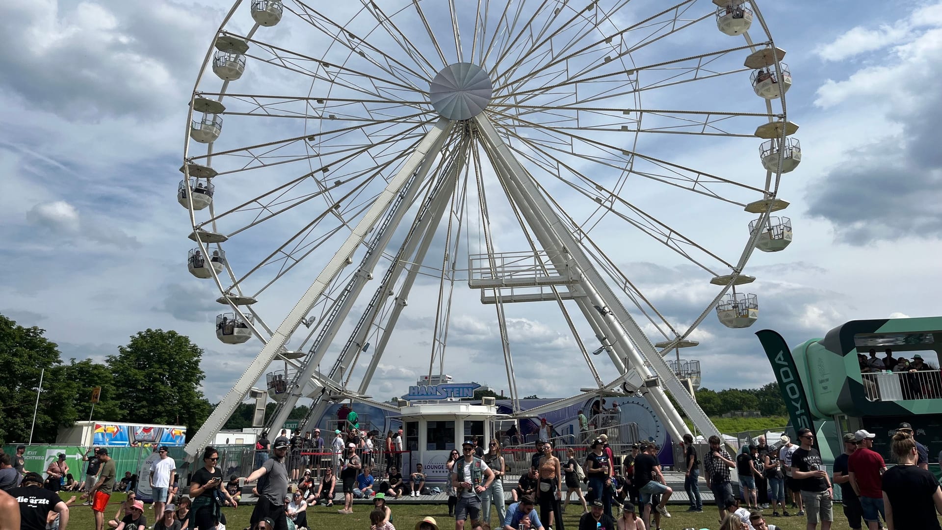 Das Riesenrad auf dem Rock-im-Park-Gelände.