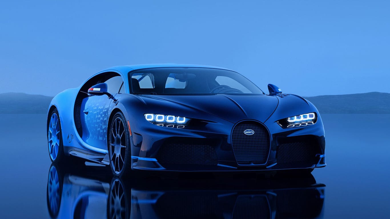 Großes Finale: Mit einer besonderen Lackierung geht der letzte Bugatti Chiron an seinen neuen Besitzer.