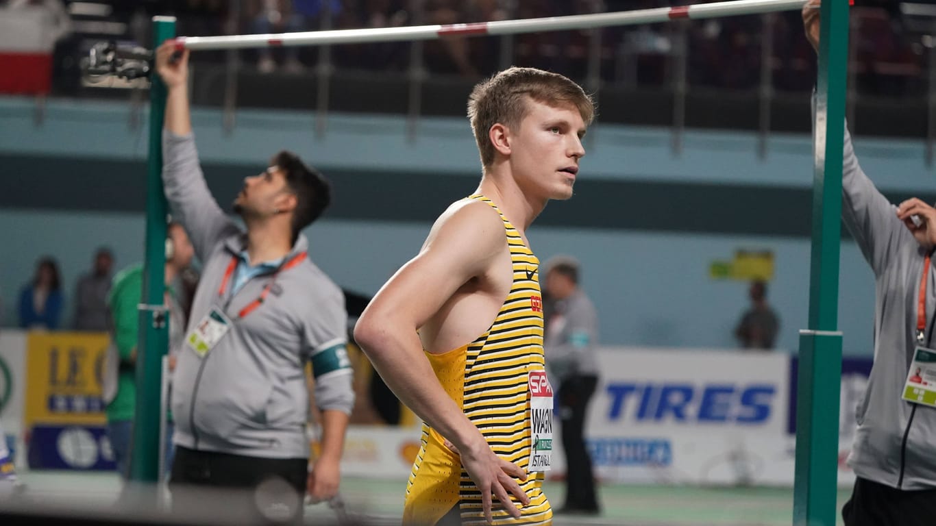 Jonas Wagner 2023 bei der Hallen-EM in Istanbul: Bei den Olympischen Spielen kann er nicht antreten.