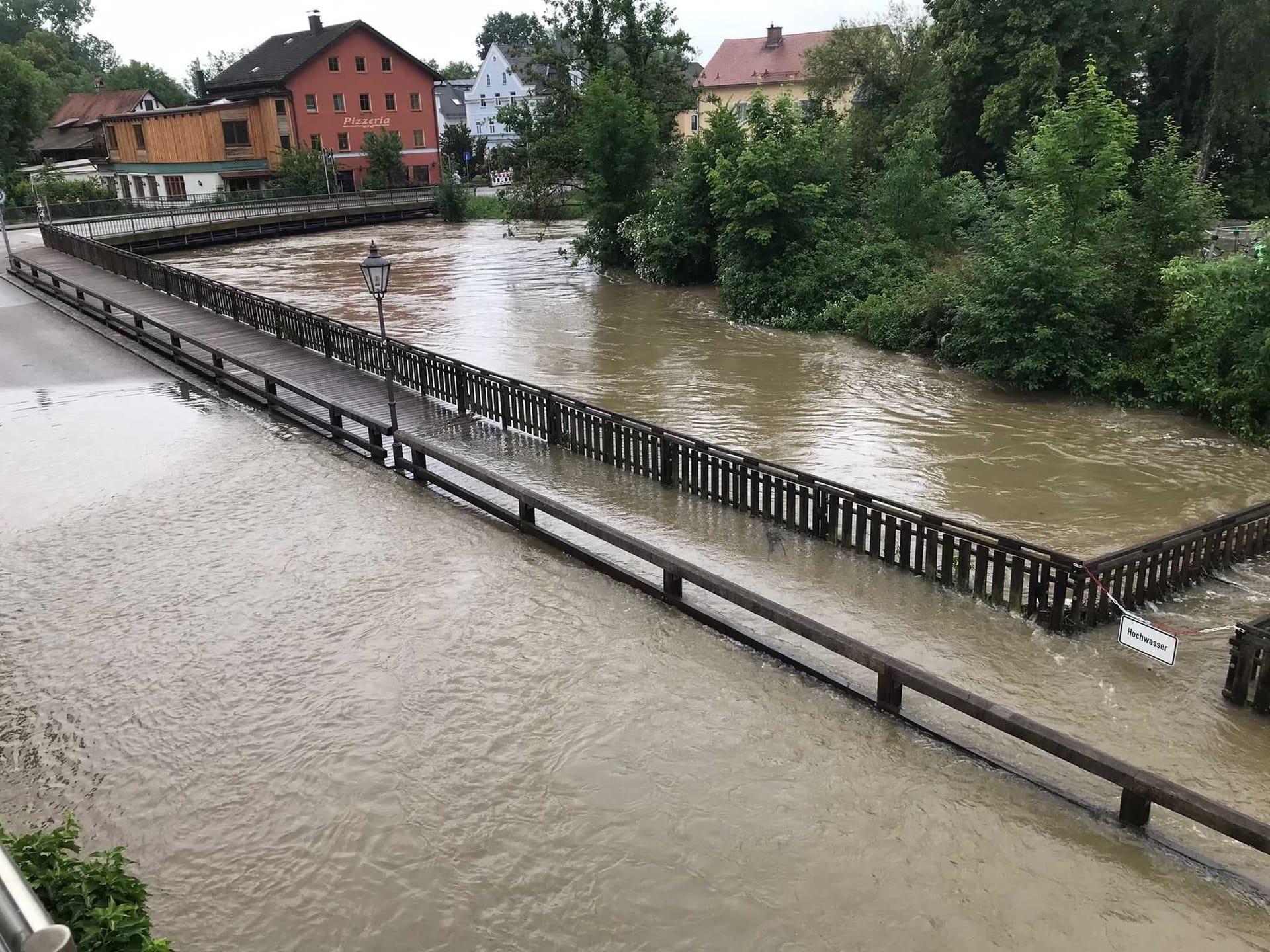 Überschwemmung an der Abens