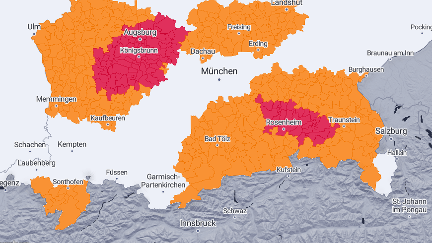 Unwetterprognose des DWD, Stand 06.06.2024, 21 Uhr