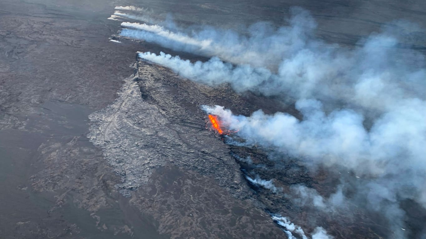Der Schildvulkan Kilauea: Es kommt häufig zu relativ überschaubaren Ausbrüchen.