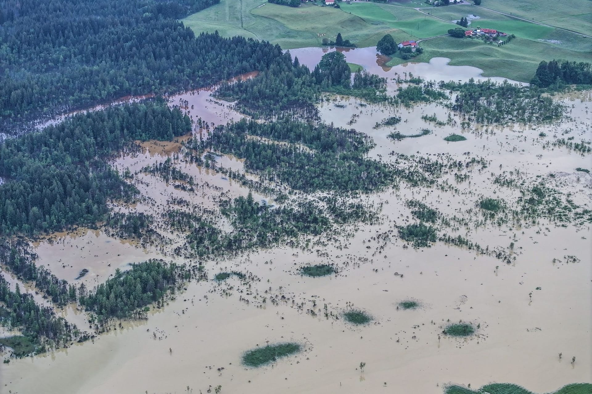 Hochwasser in Baden-Württemberg - Leutkirch im Allgäu