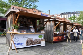 Der Münchner Brotmarkt (Archivbild): In diesem Jahr findet die Veranstaltung nicht mehr auf dem Viktualienmarkt statt.