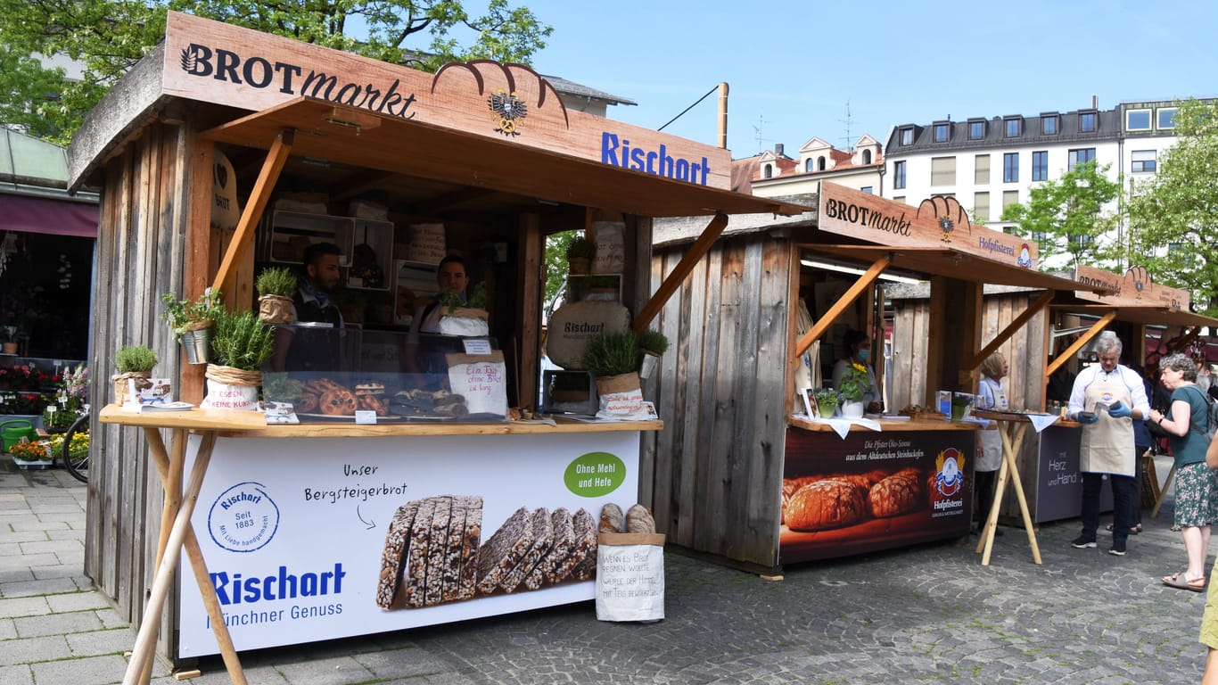 Der Münchner Brotmarkt (Archivbild): In diesem Jahr findet die Veranstaltung nicht mehr auf dem Viktualienmarkt statt.