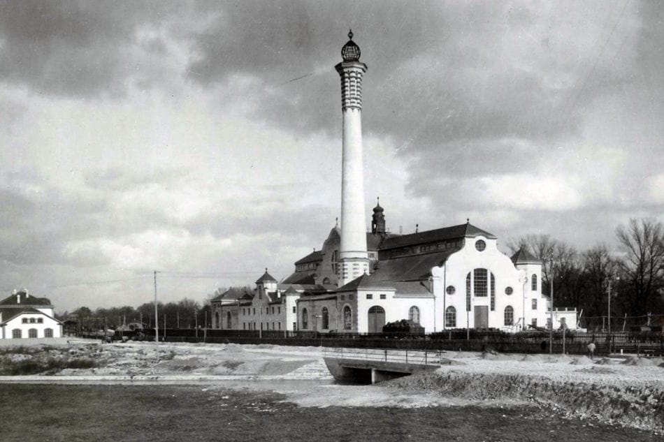 Das Kraftwerk an der Isartalstraße im Jahr 1899: Heute befindet sich dort der Standort des Heizkraftwerks Süd.